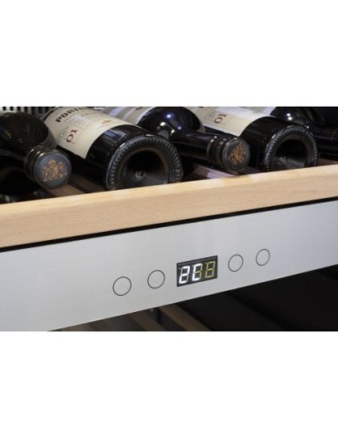 Vinoteca encastrable suelo 180 botellas 2 zonas Caso Design WineChef Pro180 Black 2