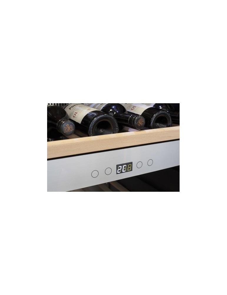 Vinoteca encastrable suelo 180 botellas 2 zonas Caso Design WineChef Pro180 Black