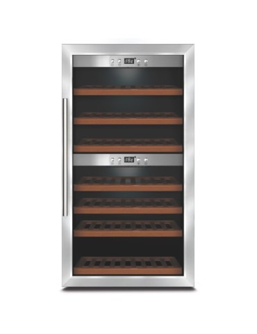 Vinoteca CASO WineComfort 66 Smart | 66 botellas, 2 zonas, WiFi y compresor ECO