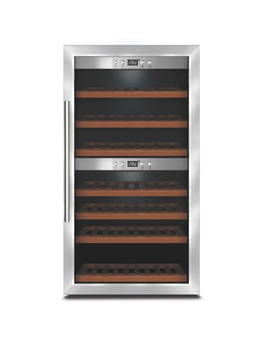 Vinoteca CASO WineComfort 66 Smart | 66 botellas, 2 zonas, WiFi y compresor ECO