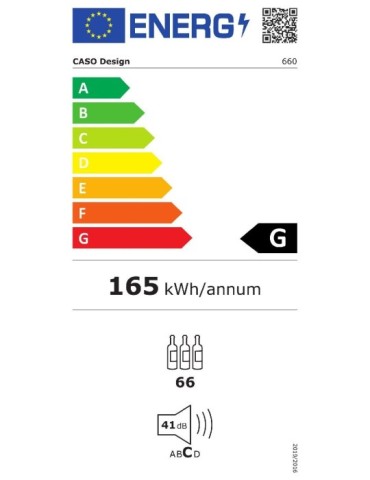 Vinoteca CASO WineComfort 66 Smart | 66 botellas, 2 zonas, WiFi y compresor ECO 2