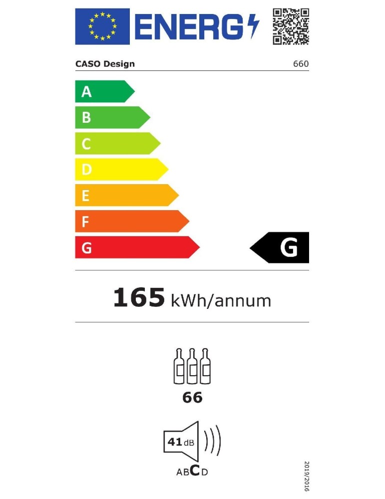 Vinoteca CASO WineComfort 66 Smart | 66 botellas, 2 zonas, WiFi y compresor ECO