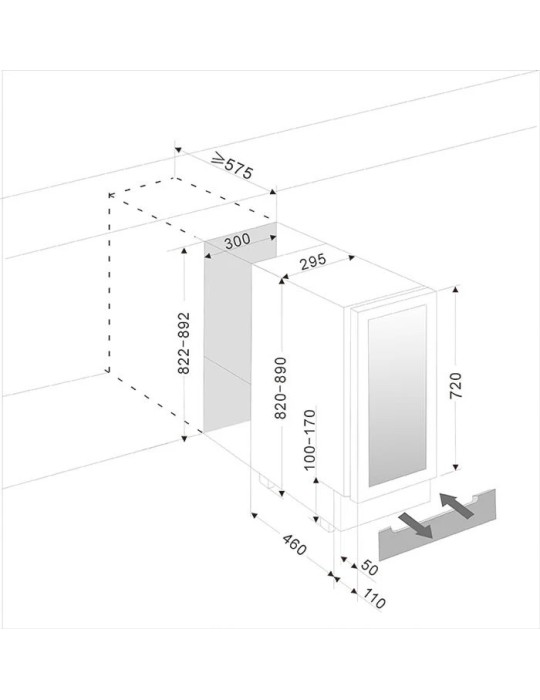 Nevera cerveza encastrable 30 cm mQuvée BeerServer 30