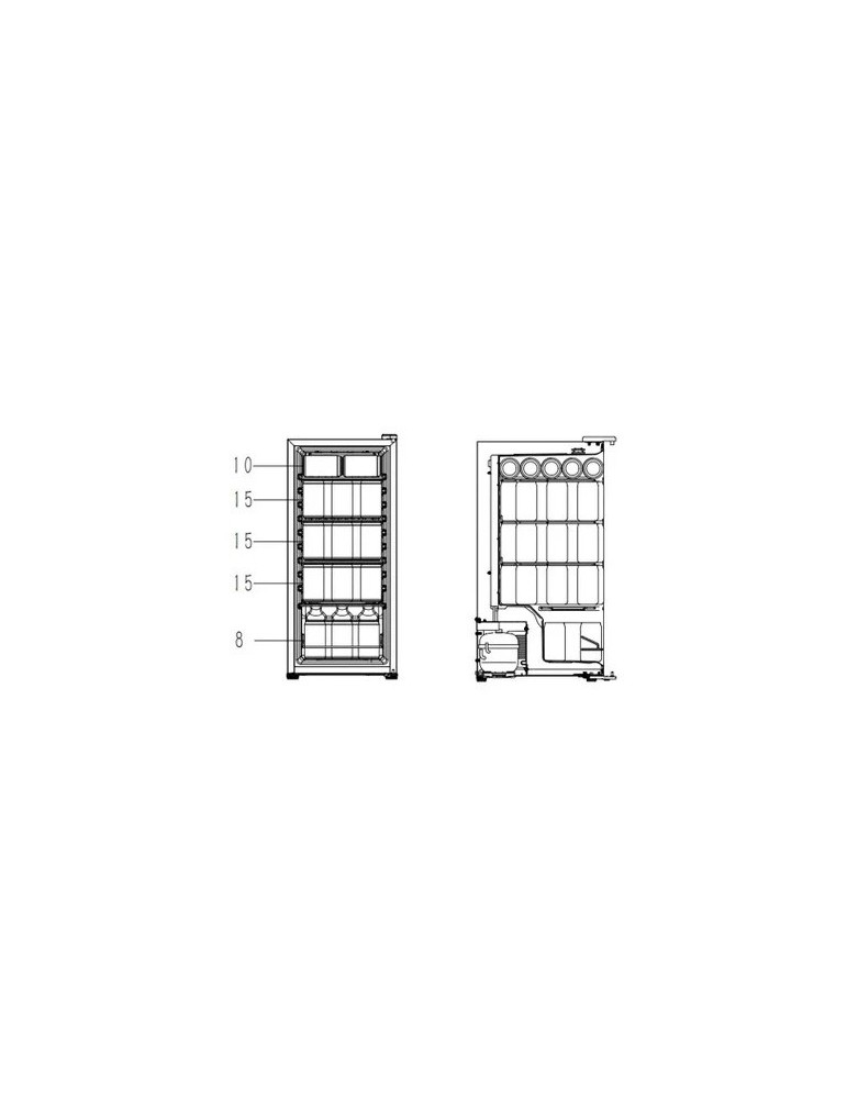 Cavin Northern Collection 53 Black | Refrigerador Bebidas 53 Botellas
