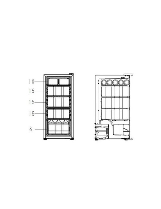 Cavin Northern Collection 53 Black | Refrigerador Bebidas 53 Botellas