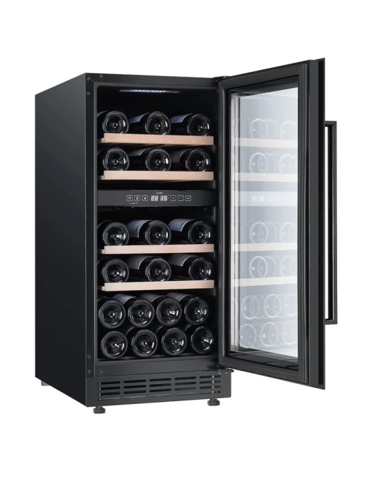 Cavin Arctic Collection 40D | Vinoteca Encastrable 28 Botellas Doble Zona Full Glass
