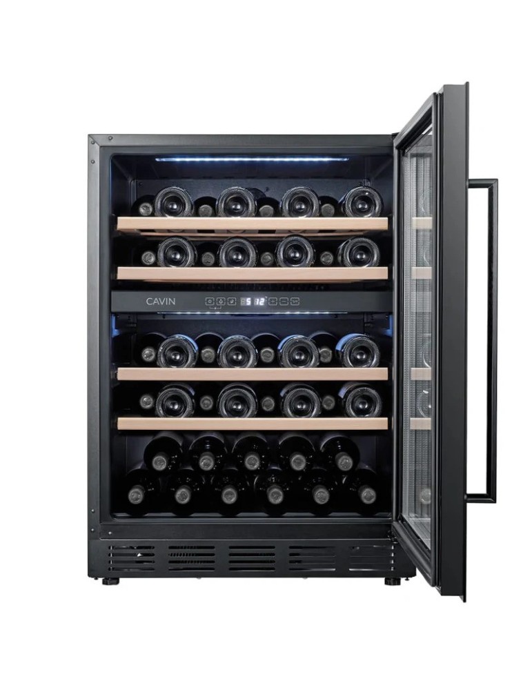 Cavin Arctic Collection 60D | Vinoteca Encastrable 46 Botellas Doble Zona