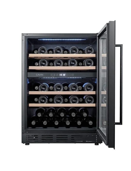 Cavin Arctic Collection 60D | Vinoteca Encastrable 46 Botellas Doble Zona