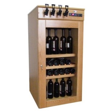 Dispensador de Vino VIÑADOR 4 Grifos + Bodega Climatizada para 70 Botellas