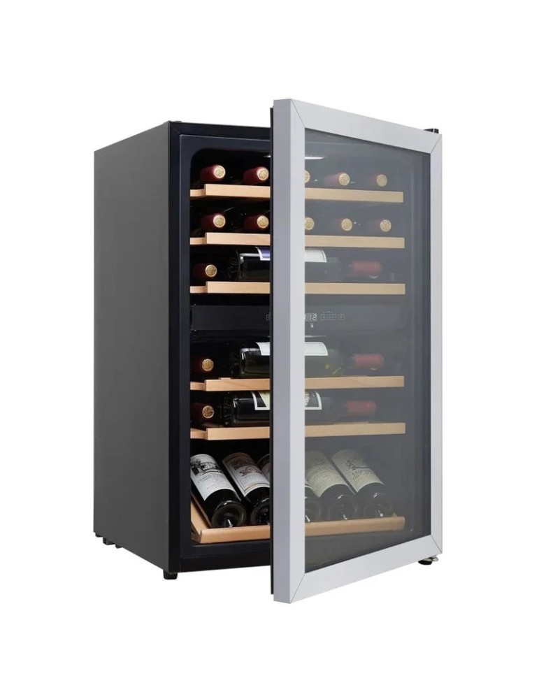 Vinoteca acero inoxidable 37 botellas 2 zonas | Cavin Polar Collection 52 Stainless