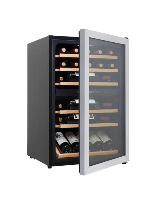 Vinoteca acero inoxidable 37 botellas 2 zonas | Cavin Polar Collection 52 Stainless
