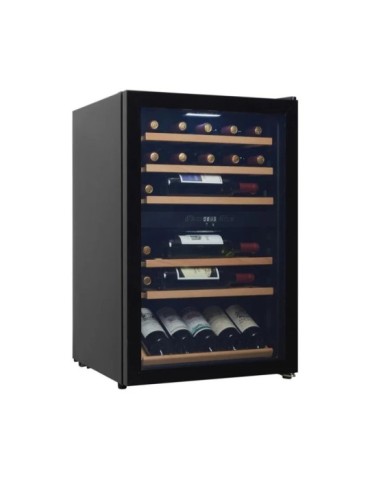 Vinoteca negra 37 botellas 2 zonas | Cavin Polar Collection 51 Black