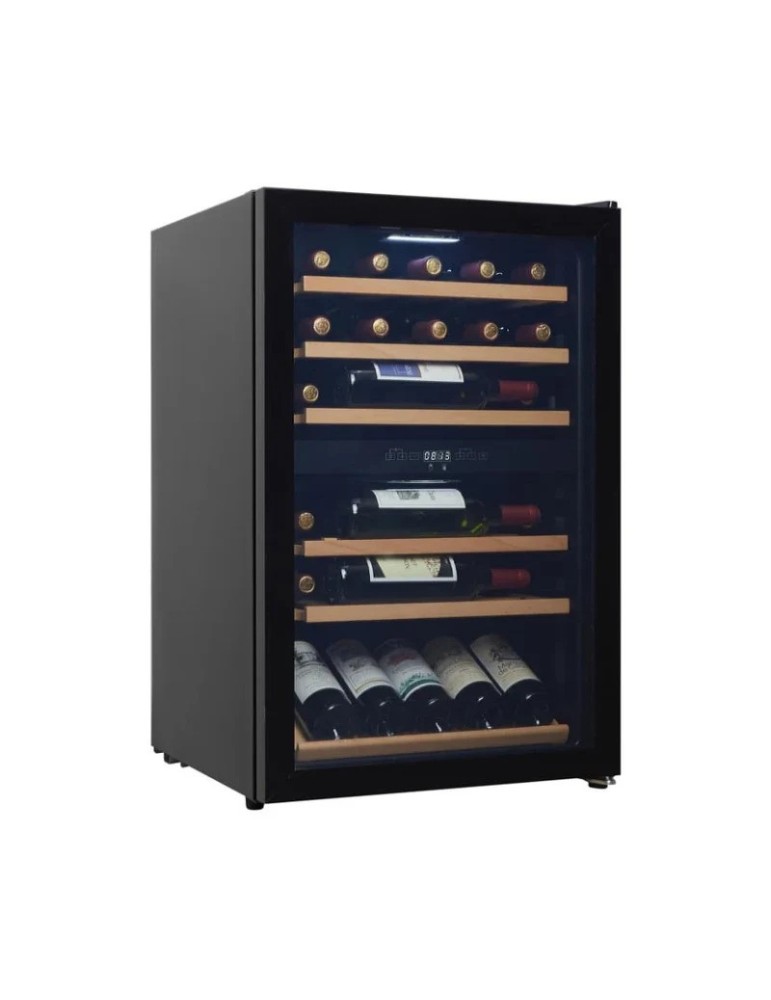 Vinoteca negra 37 botellas 2 zonas | Cavin Polar Collection 51 Black