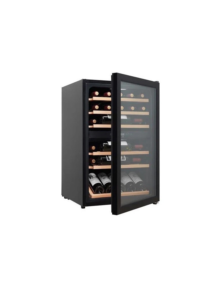 Vinoteca negra 37 botellas 2 zonas | Cavin Polar Collection 51 Black