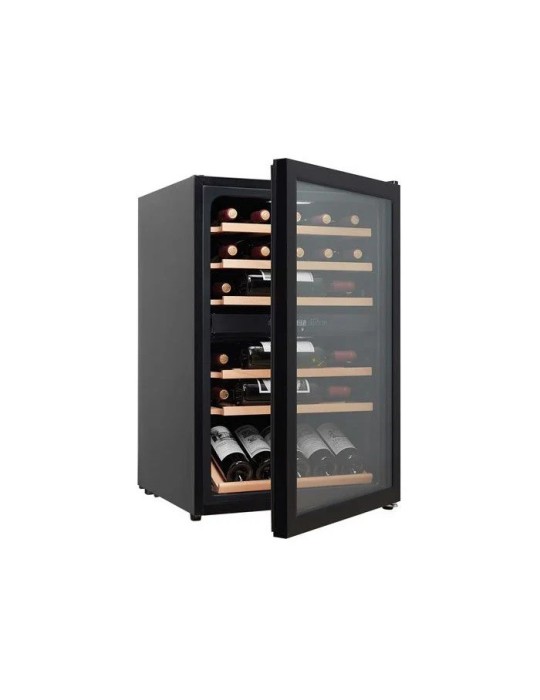Vinoteca negra 37 botellas 2 zonas | Cavin Polar Collection 51 Black