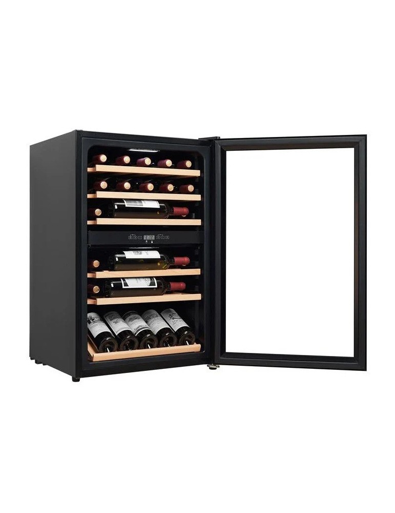Vinoteca negra 37 botellas 2 zonas | Cavin Polar Collection 51 Black