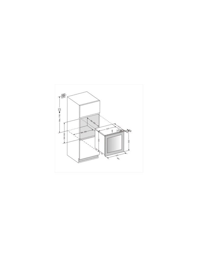Vinoteca panelable en columna 26 botellas | Vinoteca panelable en columna 26 botellas | mQuvée WimQuvée WineKeeper Exclusive 25D