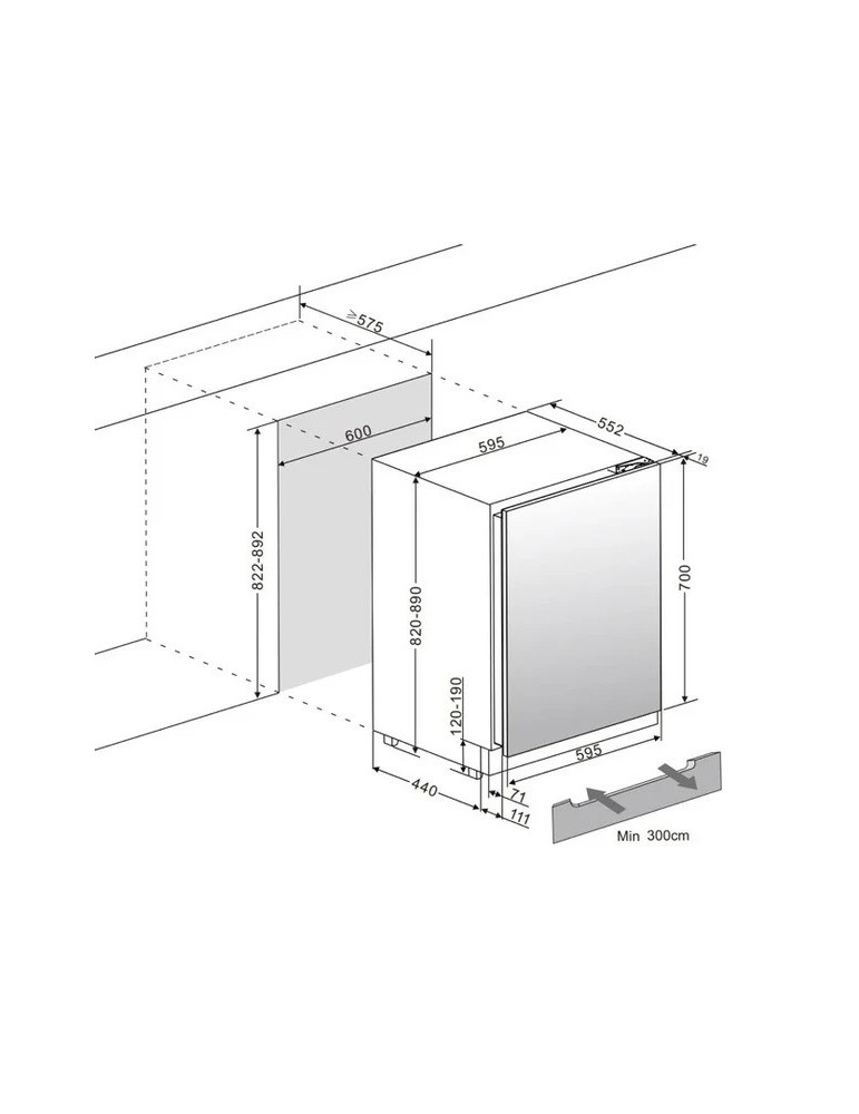 Vinoteca encastrable panelable 44 botellas | mQuvée WineStore 78
