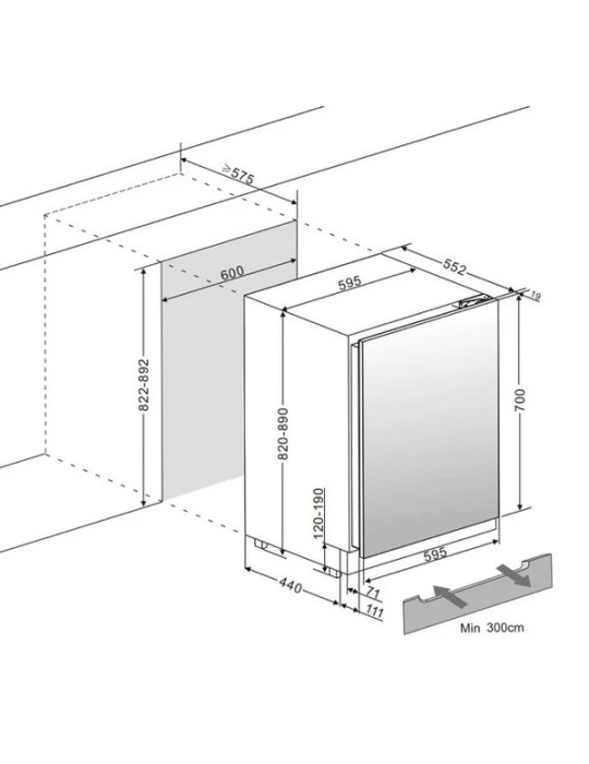 Vinoteca encastrable panelable 44 botellas | mQuvée WineStore 78