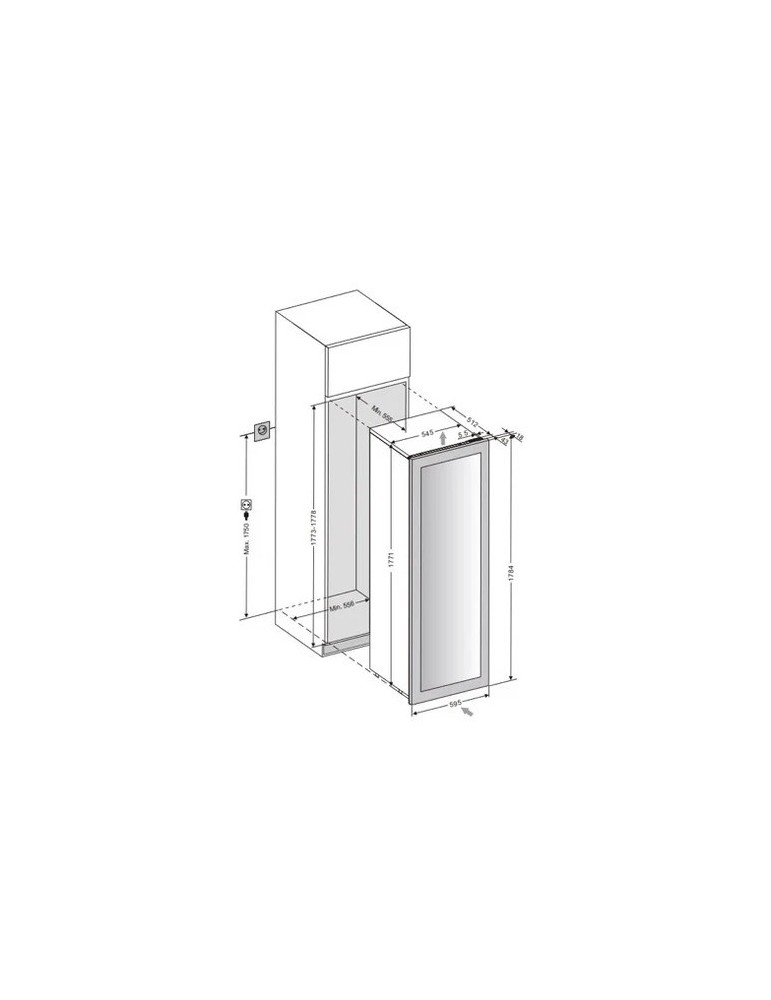 Vinoteca columna panelable mQuvée WineKeeper 112D – 115 botellas y doble zona