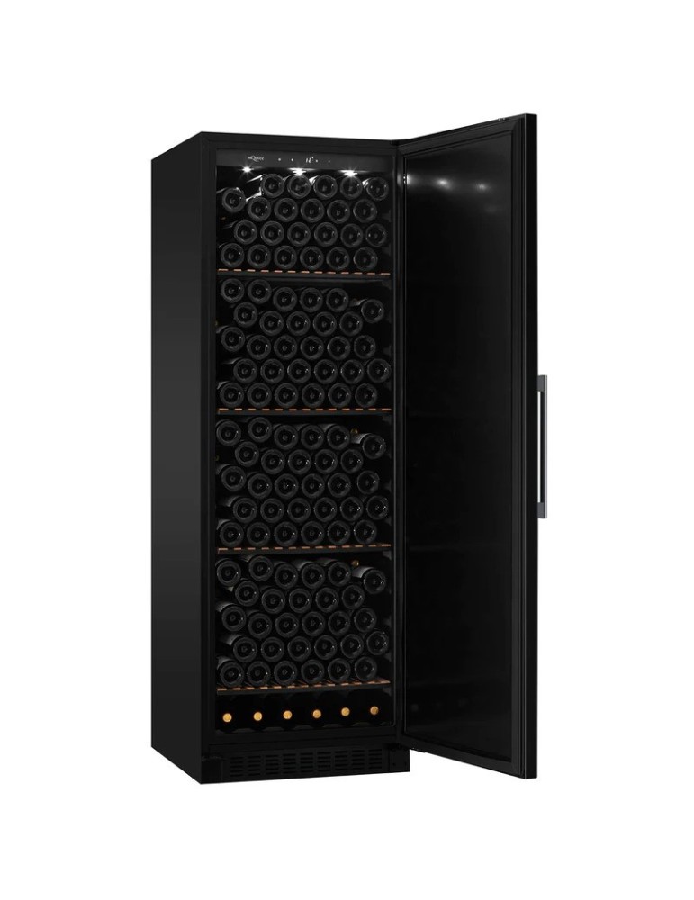 Vinoteca alta capacidad Encastrable puerta opaca 226 Botellas mQuvée WineStore 226 Solid Black