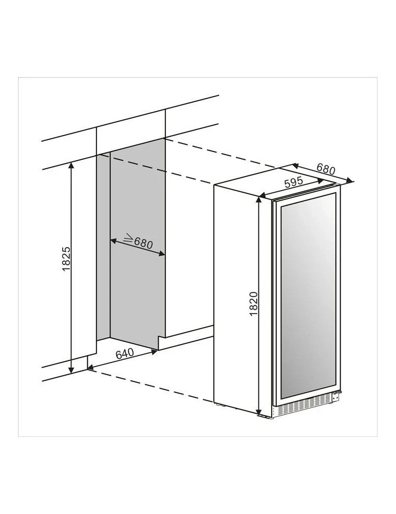 Vinoteca Opaca 239 Botellas mQuvée Velvet 170 Solid