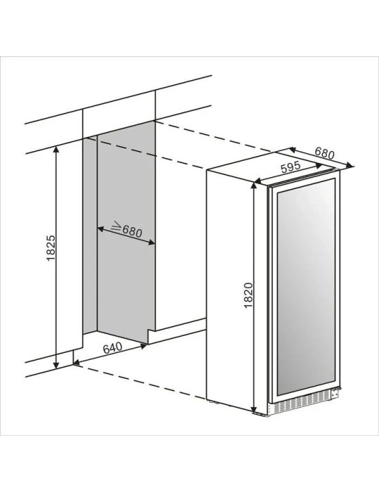 Vinoteca Opaca 239 Botellas mQuvée Velvet 170 Solid
