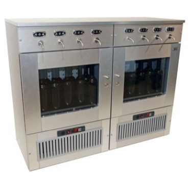 Dispensador de Vino BOSS – 8 Grifos y Dosificador con Control de Doble Temperatura