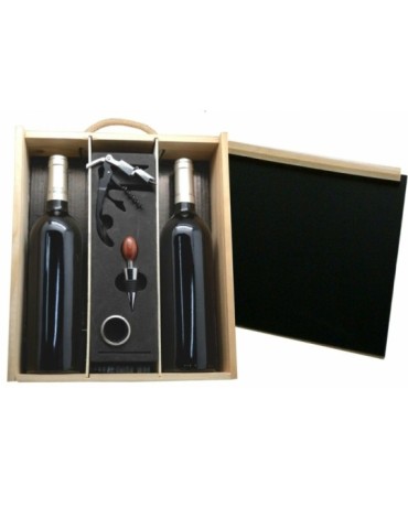 Estuche Protocol Mister Personalizado – 2 Botellas D.O. Madrid con Accesorios Premium