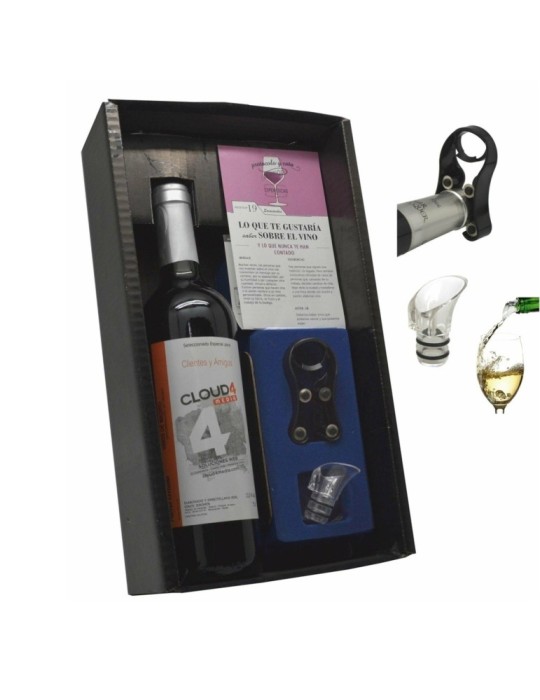 Estuche Premium Baladí – Vino D.O. Madrid Viña Chozo Personalizado con Accesorios Profesionales