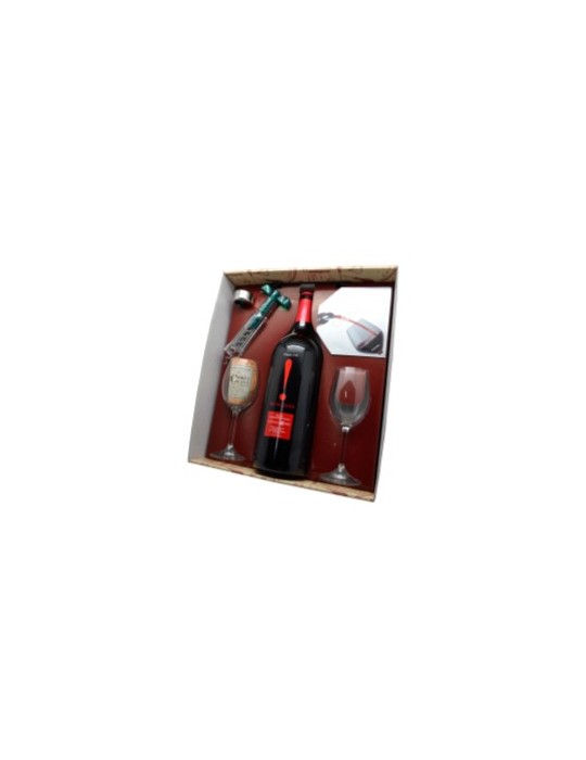 Estuche Magnum Vinotauro – Botella Solar de Becquer Crianza Personalizada + Accesorios