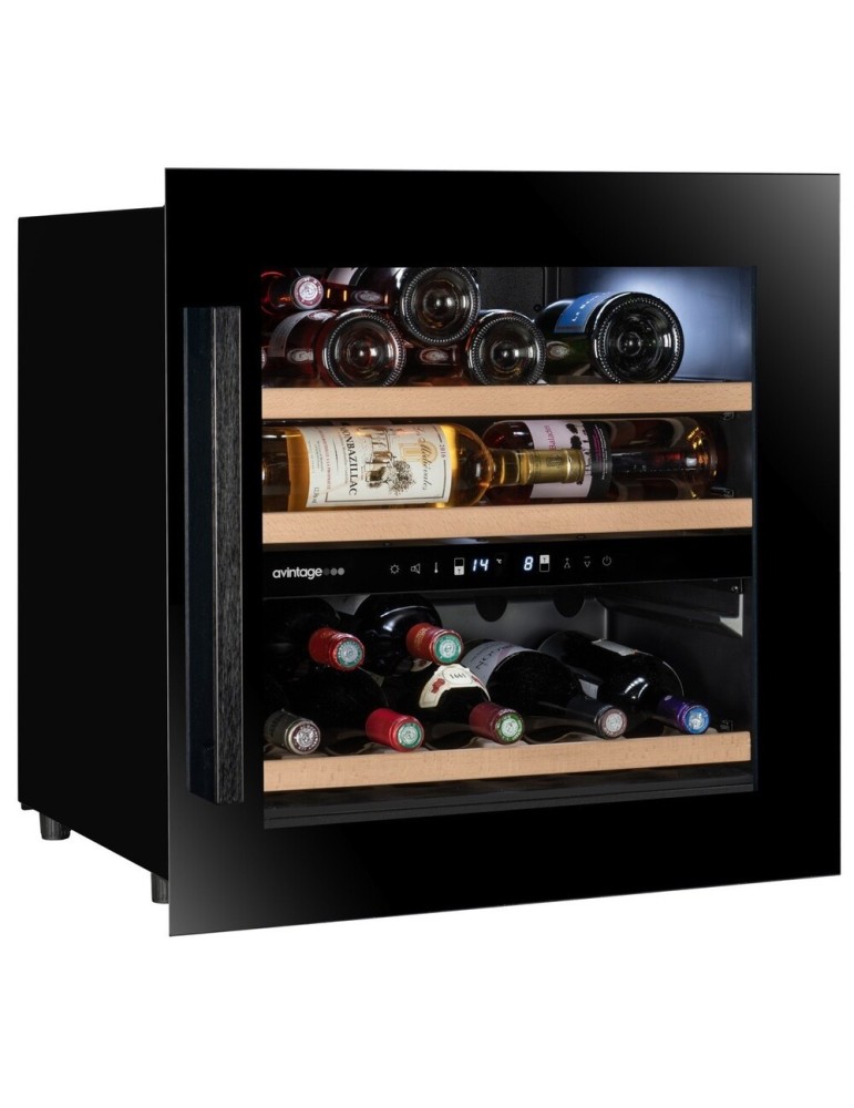 Vinoteca encastrable en columna 2 zonas temperatura 28 botellas Avintage AVI60F2FV