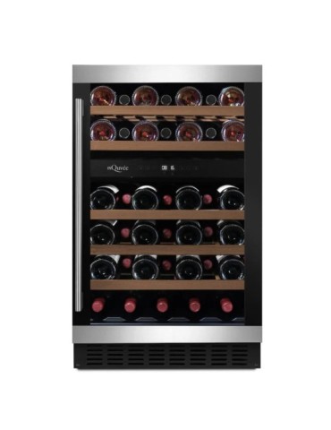 Vinoteca mQuvée WineCave 700 50D Modern – 38 Botellas, 2 Zonas, Encastrable Bajo Encimera