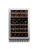 Vinoteca mQuvée WineCave 700 50D Stainless – 38 Botellas, 2 Zonas, Encastrable Bajo Encimera