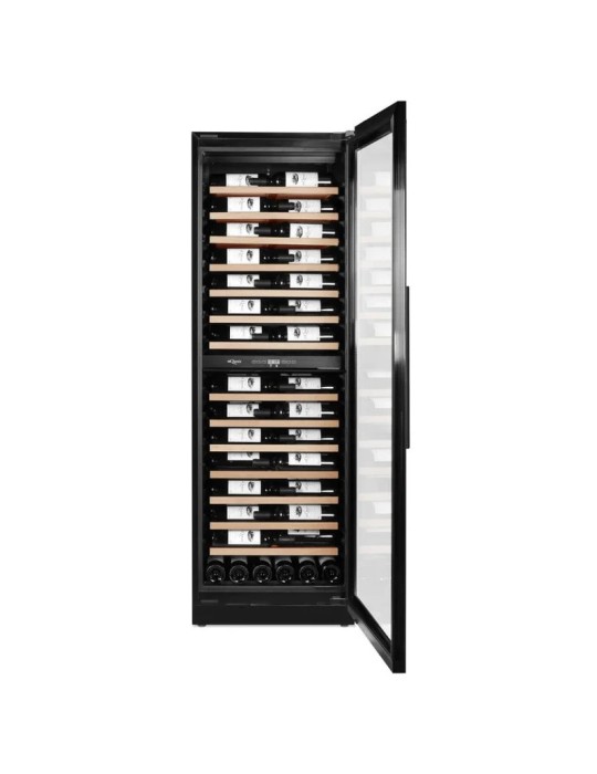 Vinoteca mQuvée WineCave 187 Label View – Encastrable Suelo, 117 Botellas, 2 Zonas