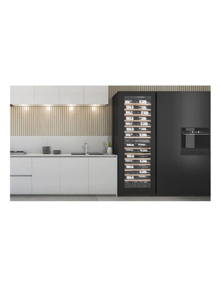 Vinoteca mQuvée WineCave 187 Label View – Encastrable Suelo, 117 Botellas, 2 Zonas