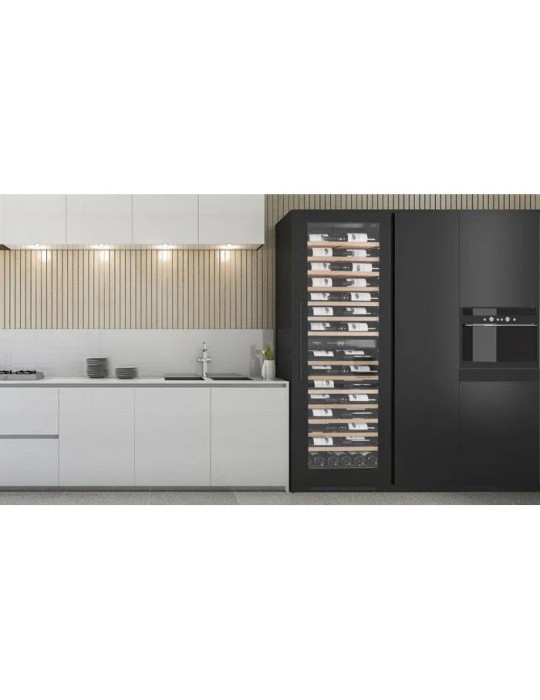 Vinoteca mQuvée WineCave 187 Label View – Encastrable Suelo, 117 Botellas, 2 Zonas