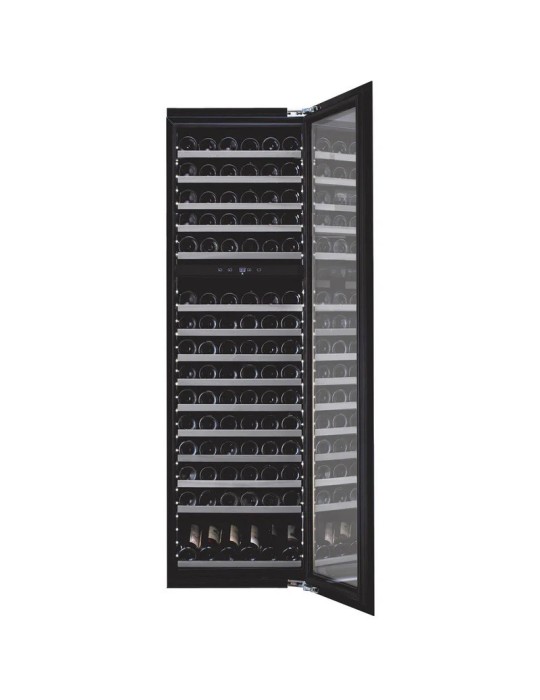 Vinoteca mQuvée WineKeeper 112D – Columna Doble Zona, 112 Botellas, Push/Pull