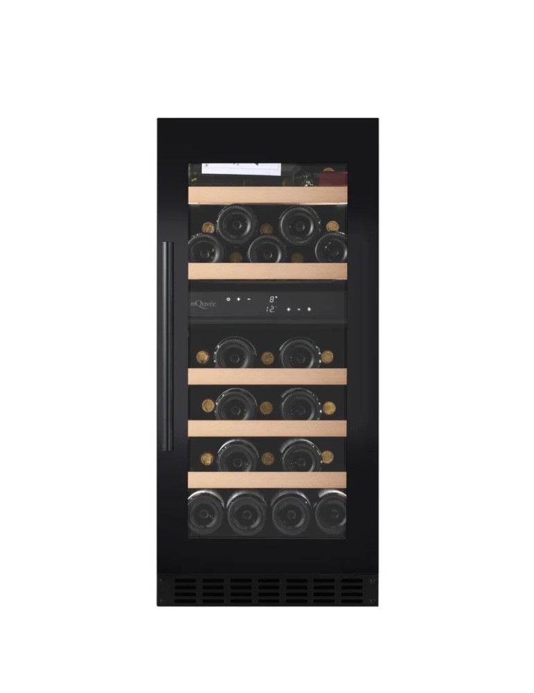 Vinoteca mQuvée WineCave 800 40D Fullglass – 34 Botellas, 2 Zonas de Temperatura