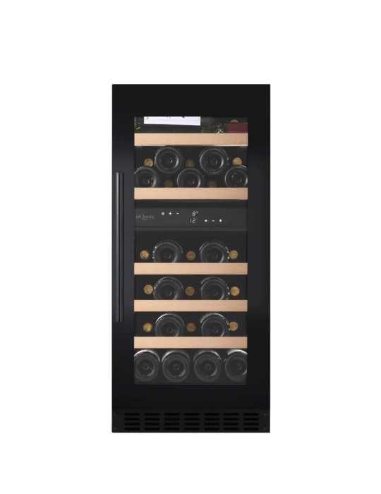 Vinoteca mQuvée WineCave 800 40D Fullglass – 34 Botellas, 2 Zonas de Temperatura