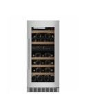 Vinoteca mQuvée WineCave 800 40D Stainless – 34 Botellas, 2 Zonas, Encastrable Bajo Encimera