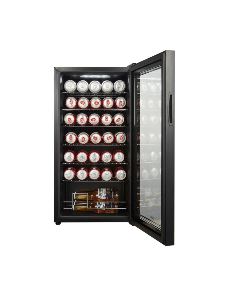 Refrigerador de bebidas Cavin Northern Collection 82 Black – 110 Latas / 54 Botellas