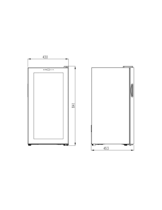 Refrigerador de bebidas Cavin Northern Collection 82 Black – 110 Latas / 54 Botellas