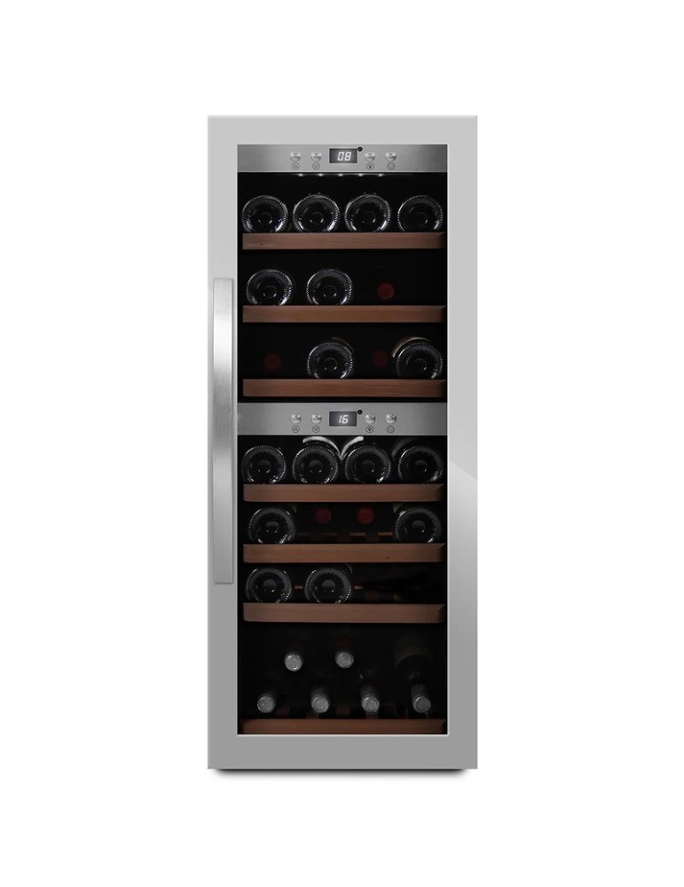 Vinoteca mQuvée WineExpert 38 Stainless – 38 Botellas, Doble Zona