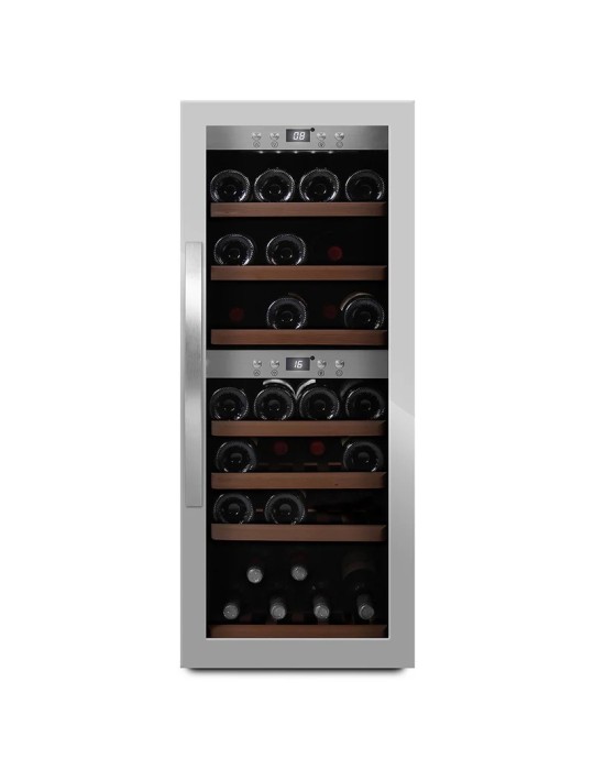 Vinoteca mQuvée WineExpert 38 Stainless – 38 Botellas, Doble Zona