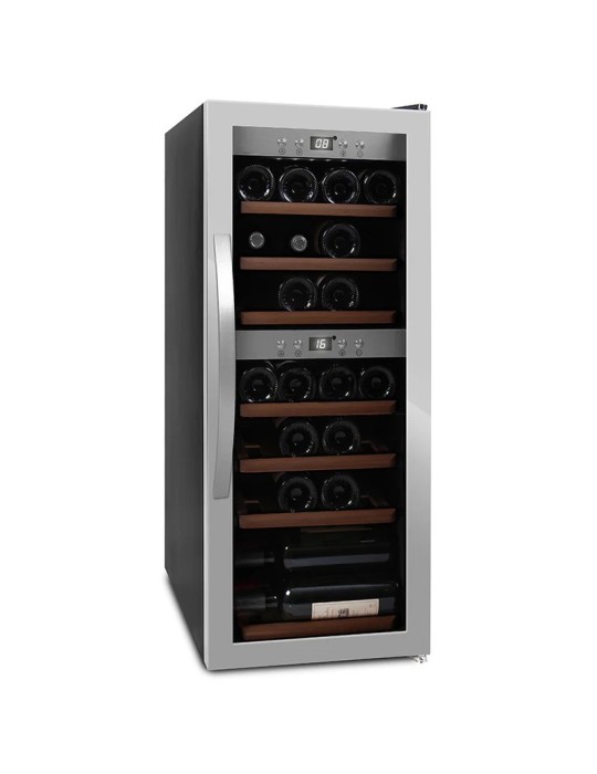 Vinoteca mQuvée WineExpert 38 Stainless – 38 Botellas, Doble Zona