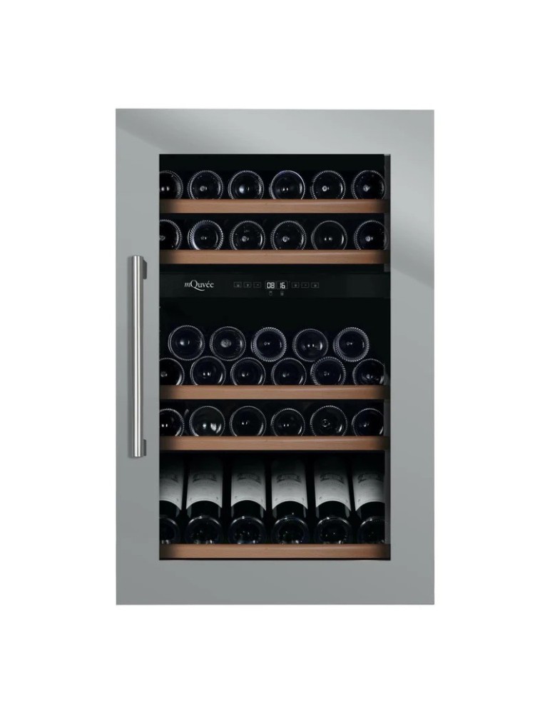 Vinoteca mQuvée WineKeeper 49D Stainless – 49 Botellas, Doble Zona