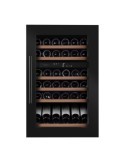 Vinoteca mQuvée WineKeeper 49D Fullglass Black – 49 Botellas, Doble Zona