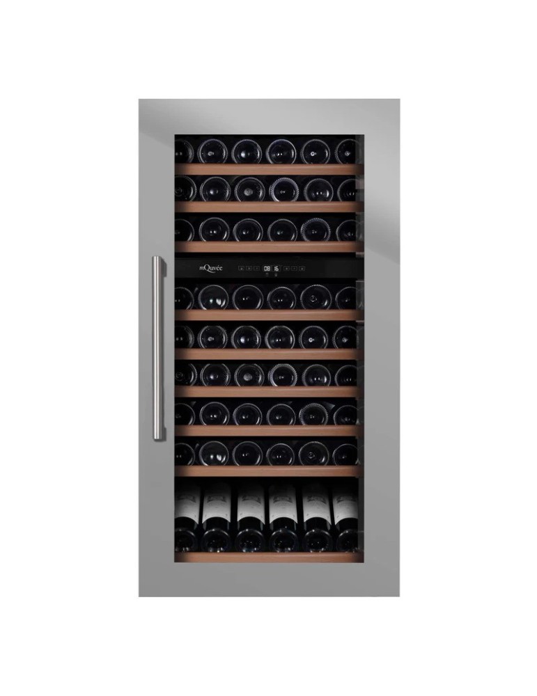 Vinoteca mQuvée WineKeeper 70D Stainless – 70 Botellas, Doble Zona