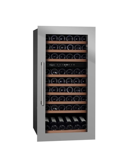 Vinoteca mQuvée WineKeeper 70D Stainless – 70 Botellas, Doble Zona